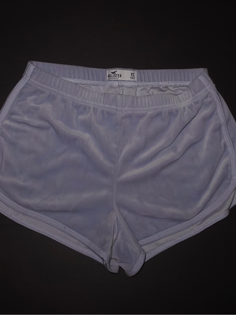 Hollister Light Lavender Velour Athletic Shorts